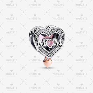 Pandora Two-tone Openwork Mom & Heart Charm|Pendant|Two-tone
